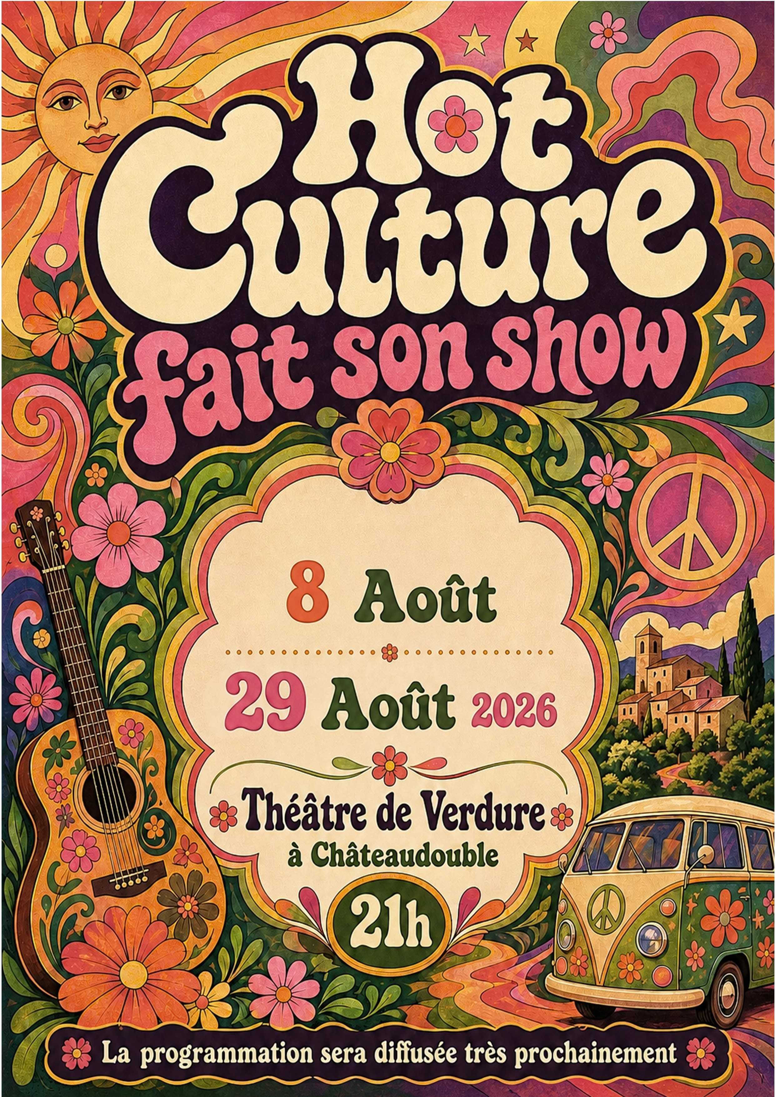 Hot Culture fait son show, concert au Théâtre de Verdure le 29 aout
